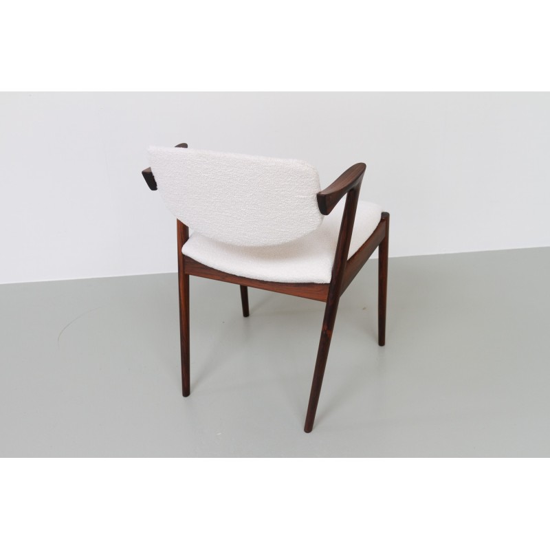 Vintage Danish rosewood armchair model 42 by Kai Kristiansen, 1960s