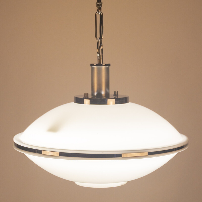 Vintage white Ufo Space Age pendant lamp