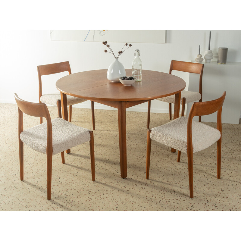 Set of 4 vintage dining chairs by Nils O. Møller for J.L. Møllers Møbelfabrik, 1950s