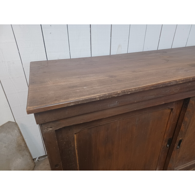 Vintage white wood craft cabinet, 1900