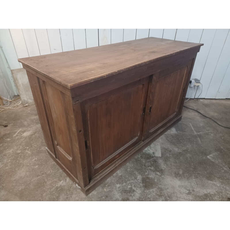 Vintage white wood craft cabinet, 1900