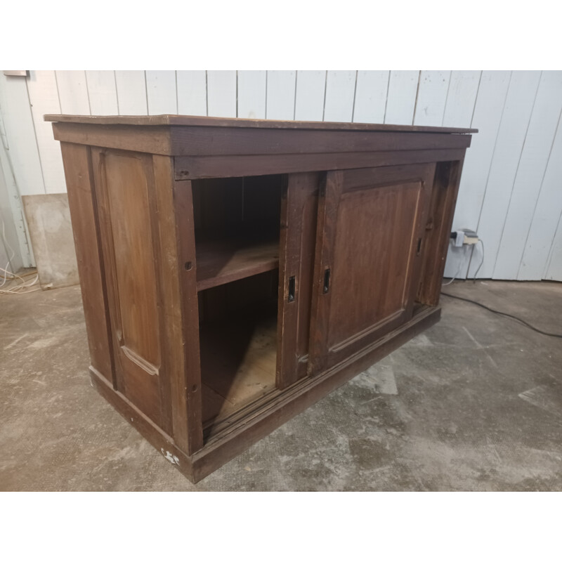 Vintage white wood craft cabinet, 1900