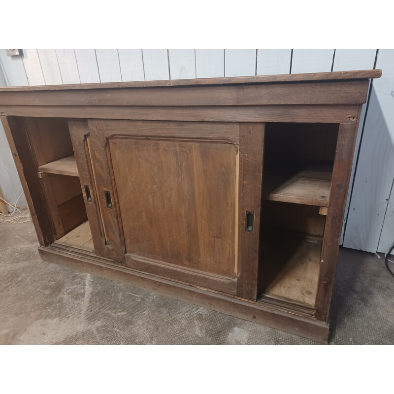 Vintage white wood craft cabinet, 1900