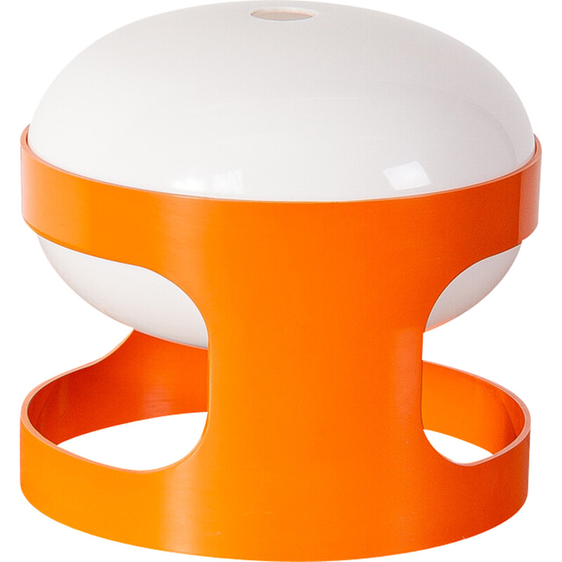 Vintage Kd27 table lamp in orange by Joe Colombo for Kartell, Italy 1970