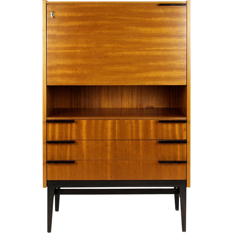 Vintage secretary in mahogany by Up Zavody, Czechoslovakia 1969