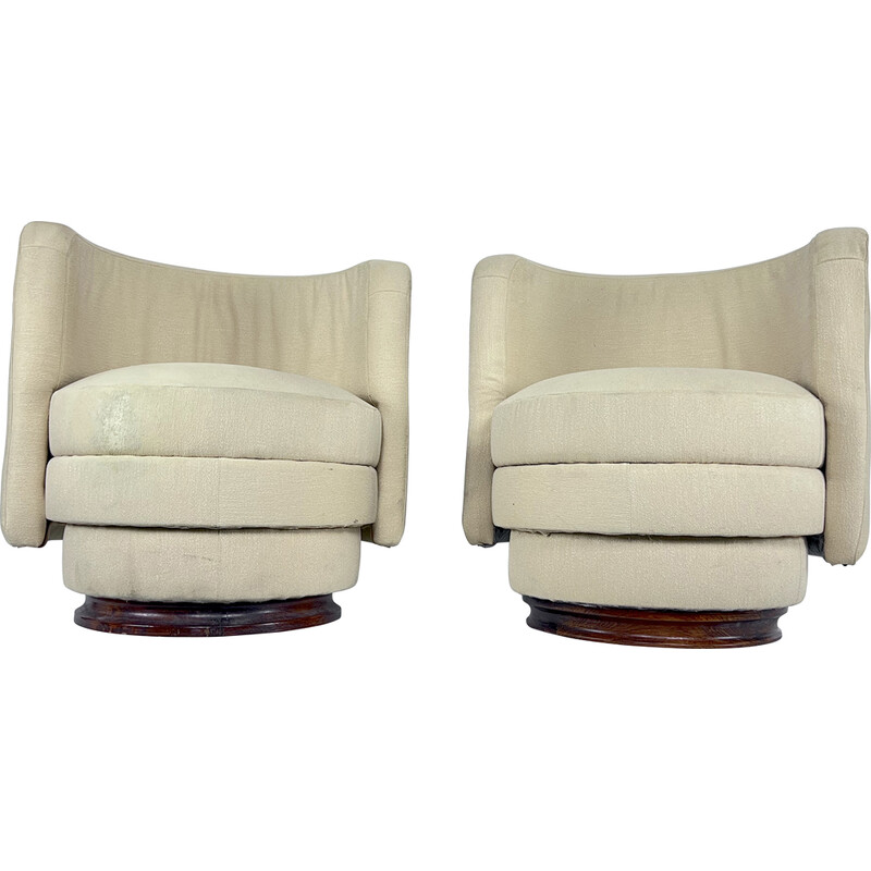 Pair of vintage Italian armchairs, 1970s