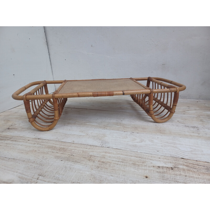 Vintage rattan coffee table