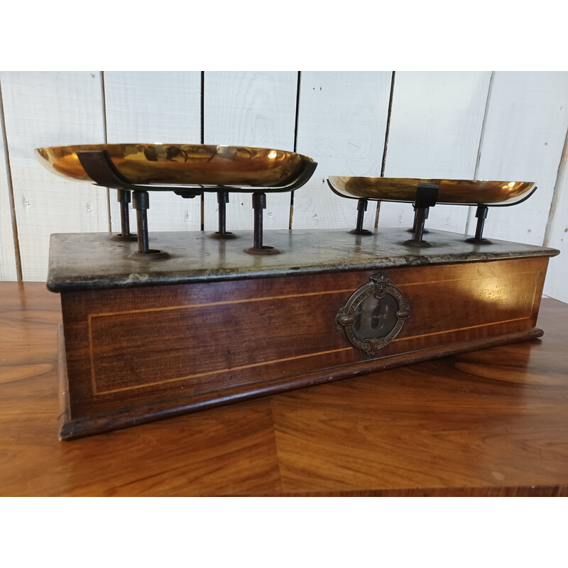 Vintage wood veneer trade scale