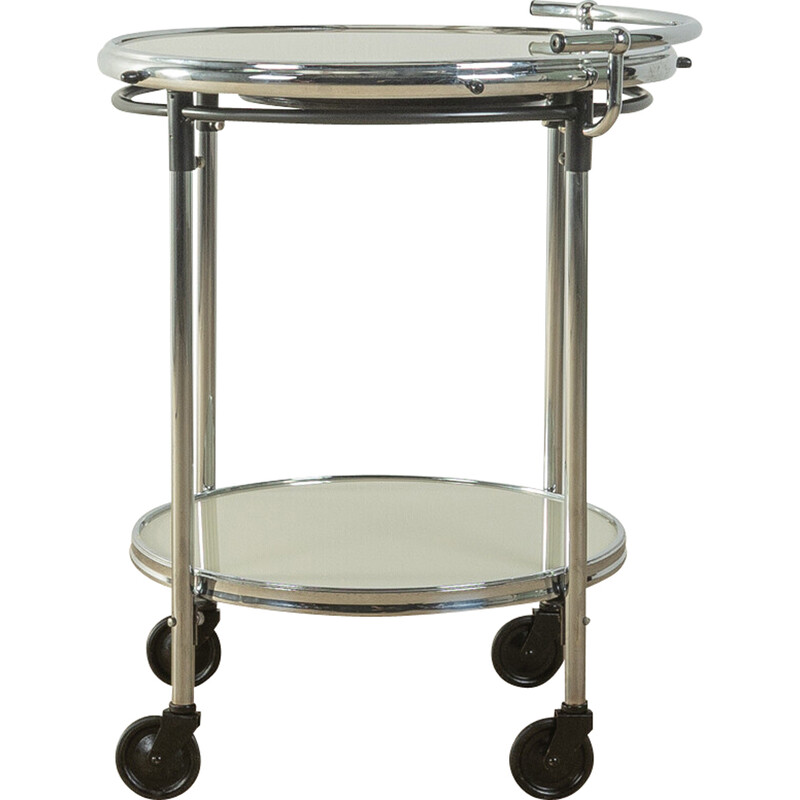 Vintage Art deco serving trolley, Germany 1930s