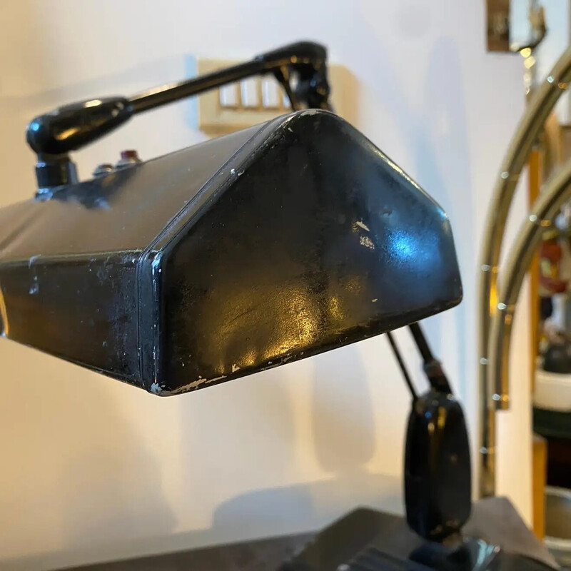 Vintage industrial American table lamp by Dazor, 1950s