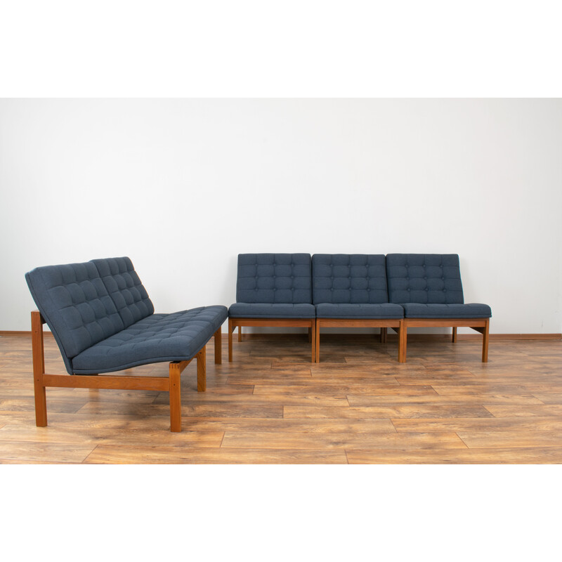 Mid-century teak Moduline living room set by Gjerløv-Knudsen and Lind for France and Søn, 1960s