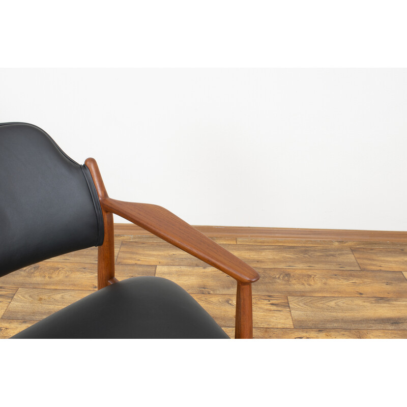 Midden-eeuwse Deense teakhouten fauteuil model 62a van Arne Vodder voor Sibast, 1960