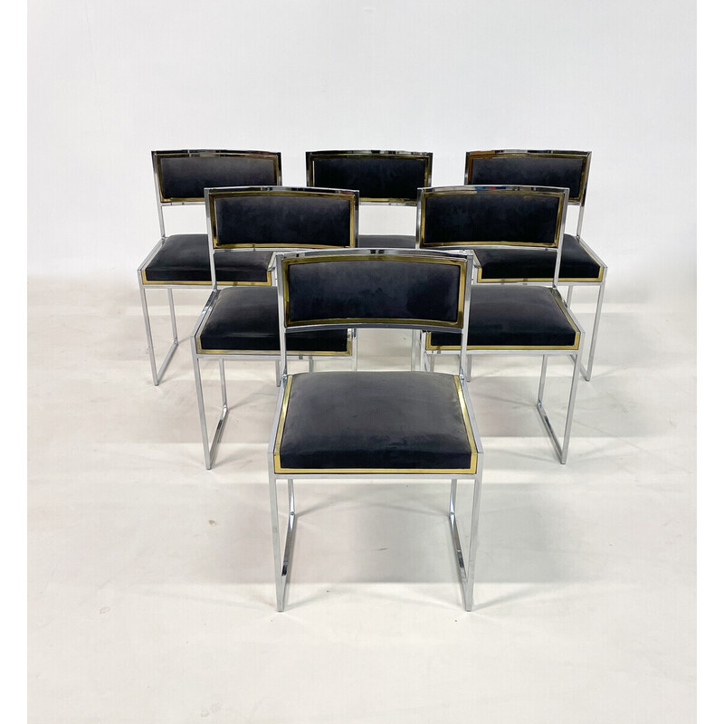 Conjunto de 6 cadeiras vintage, Itália 1970