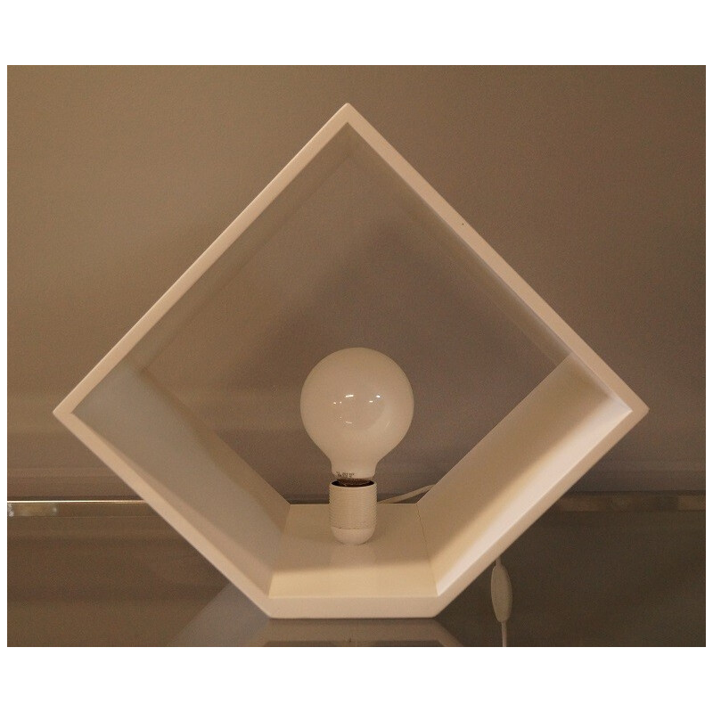 Lampe "Cube" blanche - 1970