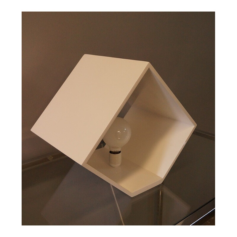 Lampe "Cube" blanche - 1970