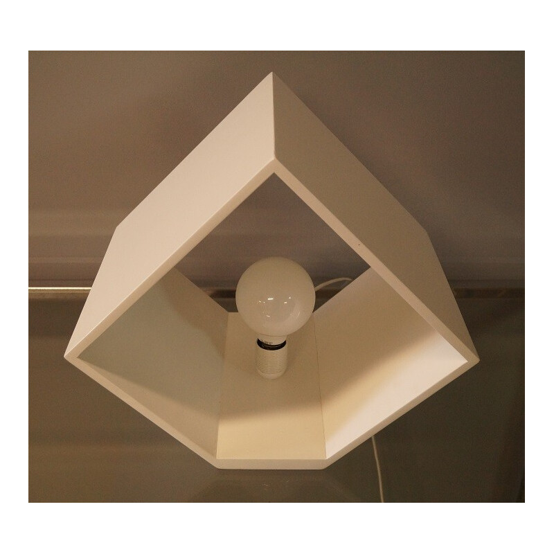 White "cube" Lamp - 1970s