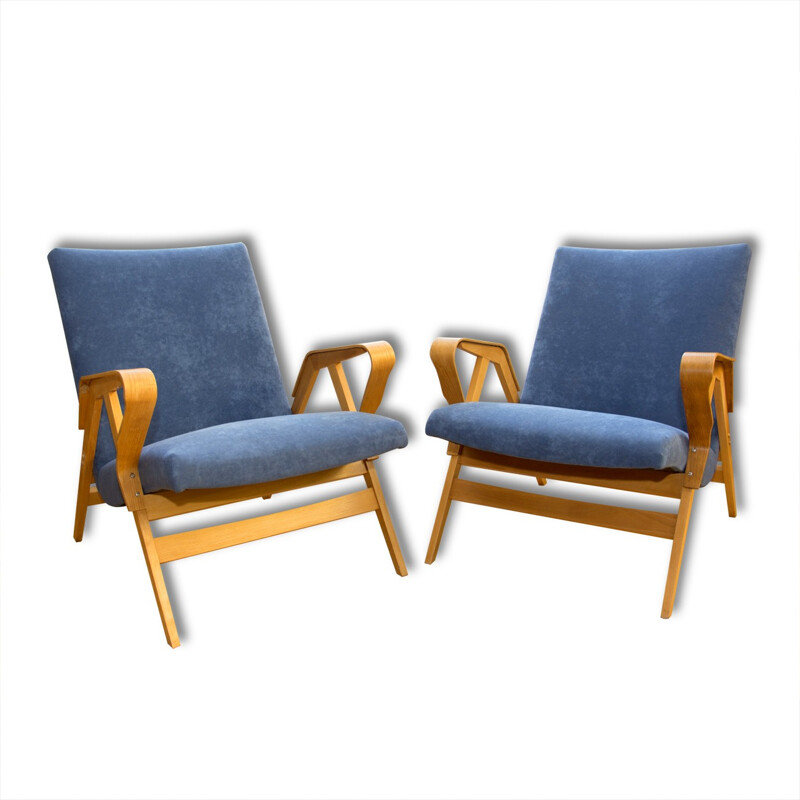 Pair of Mid-Century Czechoslovak Armchairs Tatra - 1960s