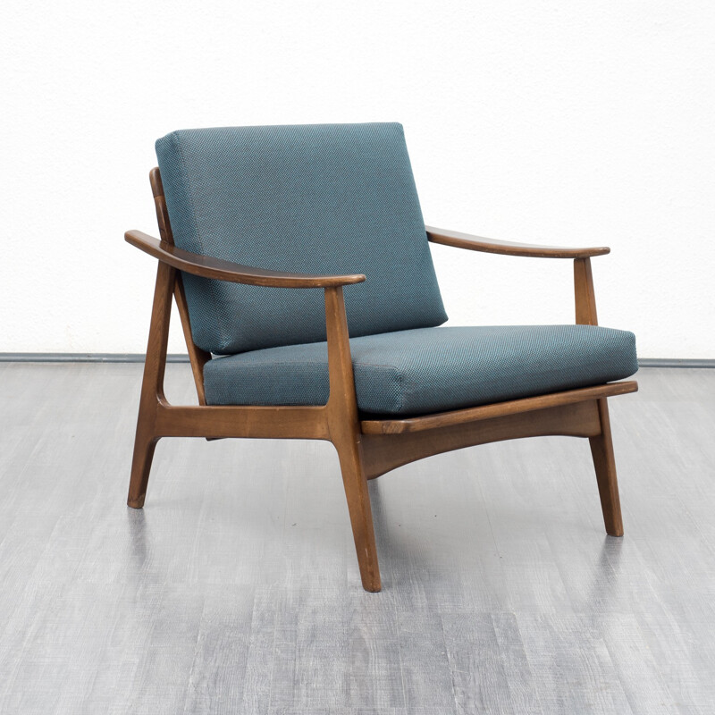 dark blue easy chair - 1960s