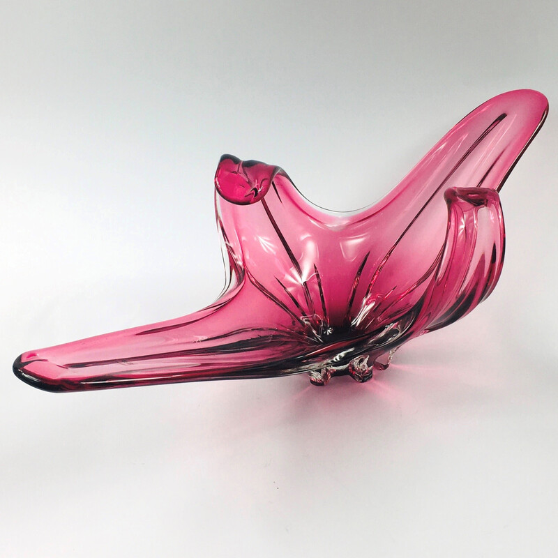 Vintage murano glass centerpiece by Fratelli Toso, Italy 1960