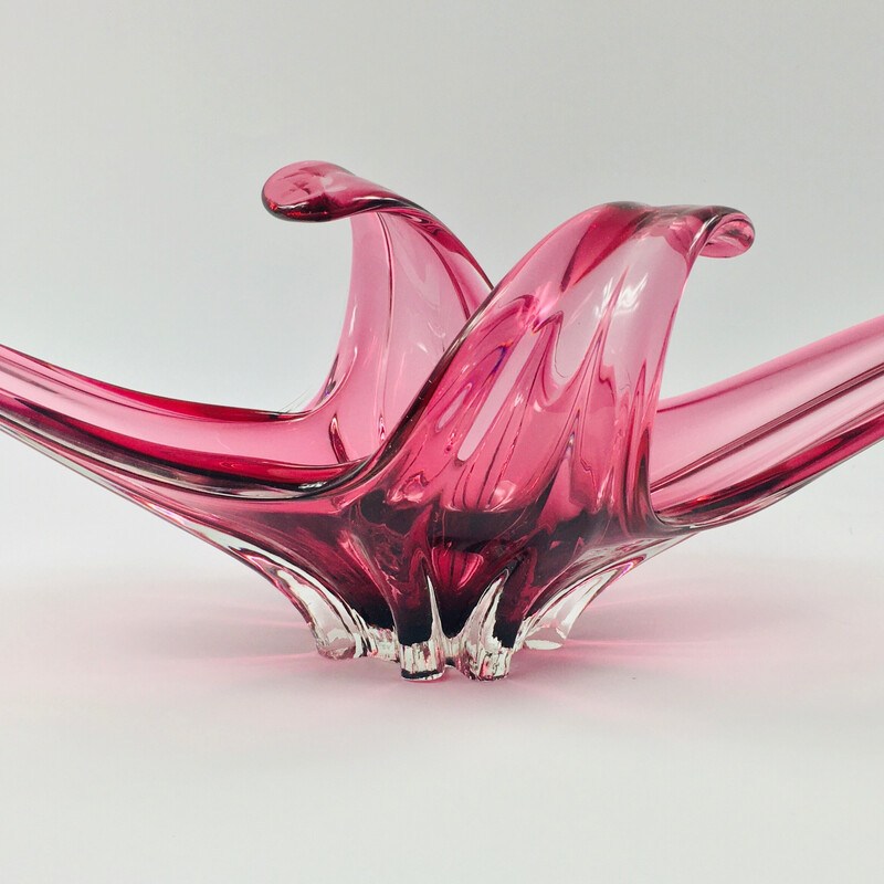 Vintage murano glass centerpiece by Fratelli Toso, Italy 1960