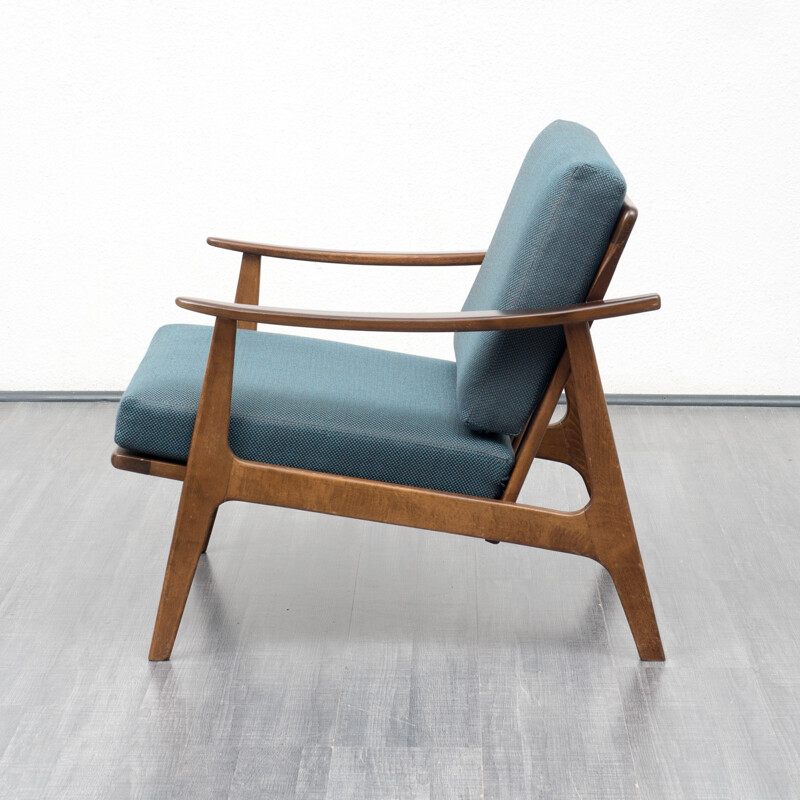 dark blue easy chair - 1960s