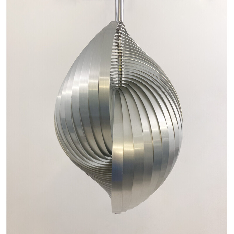 Aluminium-Pendelleuchte von Henri Mathieu, Frankreich 1970