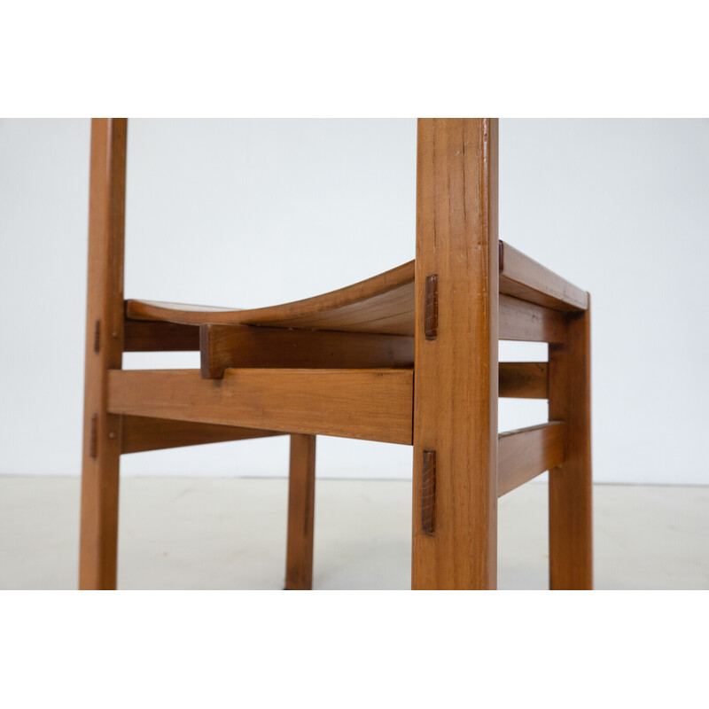 Set of 6 vintage chairs by Giuseppe Rivadossi, Italy 1980