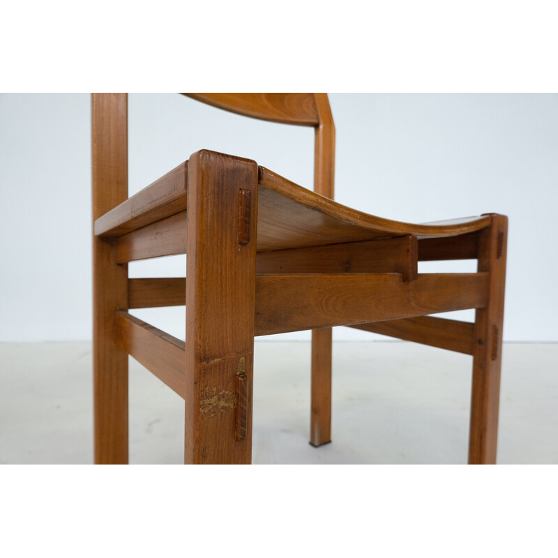 Set of 6 vintage chairs by Giuseppe Rivadossi, Italy 1980