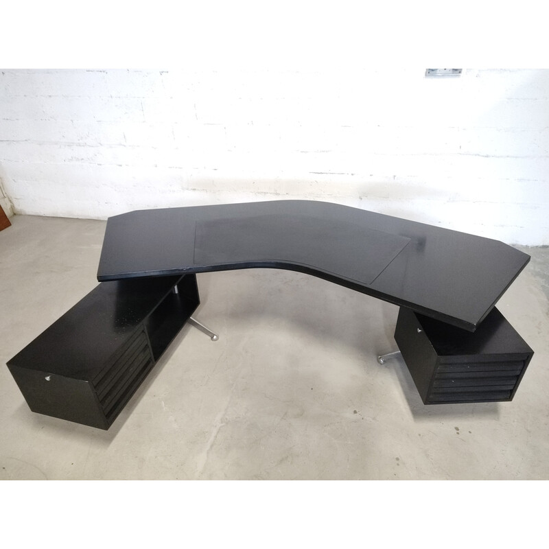 Vintage boomerang desk by Osvaldo Borsani for Tecno