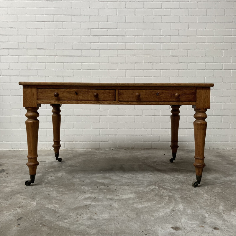Vintage English writing table by Holland and Sons