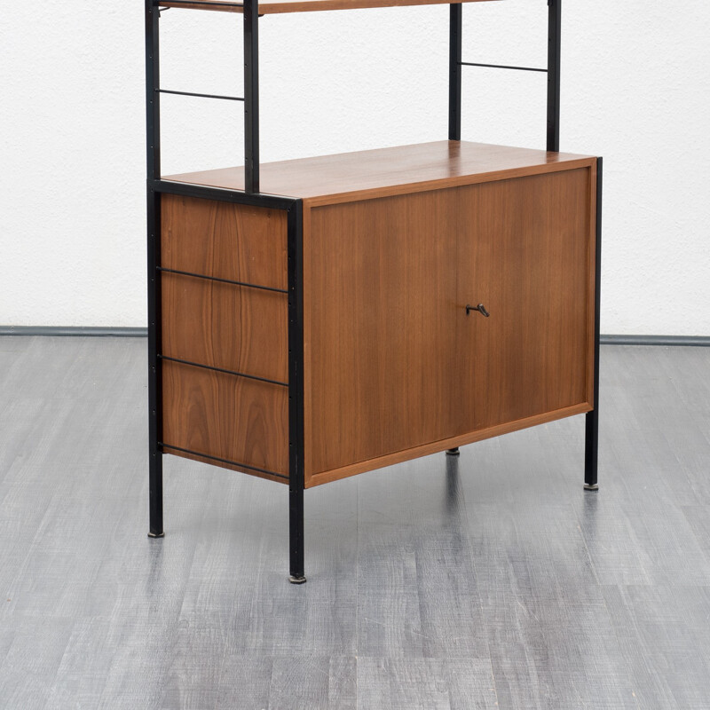 shelf, free-standing, walnut - 1960s