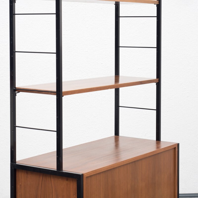 shelf, free-standing, walnut - 1960s