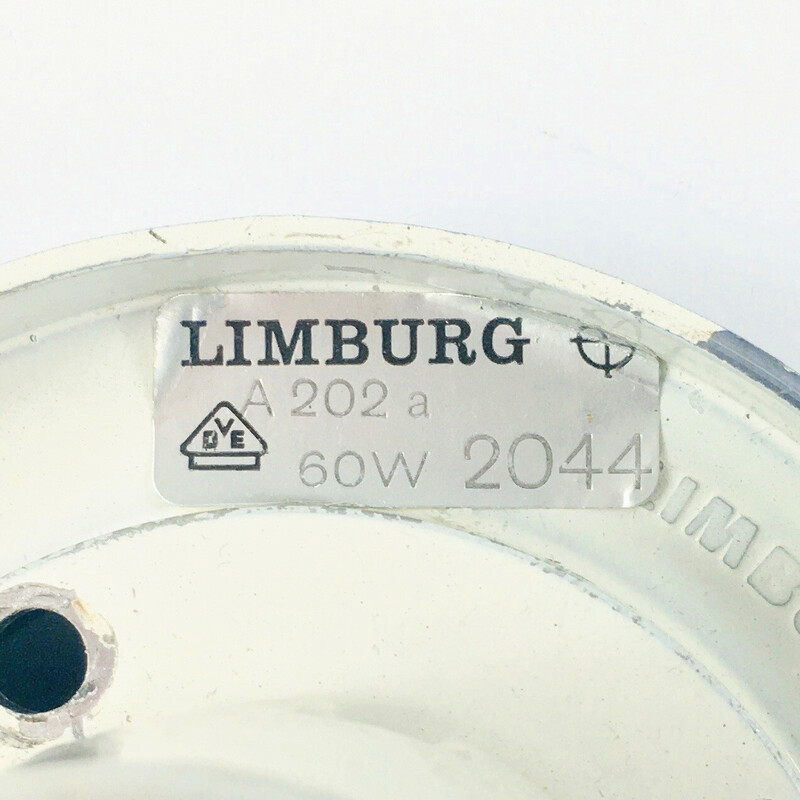Lámpara de techo vintage de vidrio burbuja ámbar de Helena Tynell para Limburg, Alemania Años 60