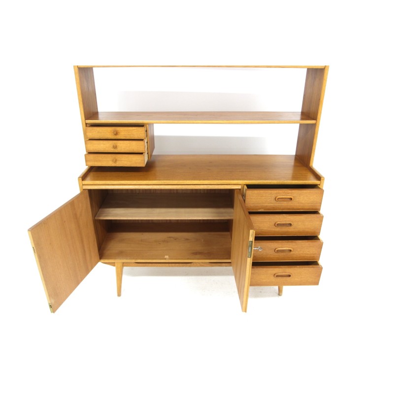 Scandinavian vintage teak secretary, Sweden 1960