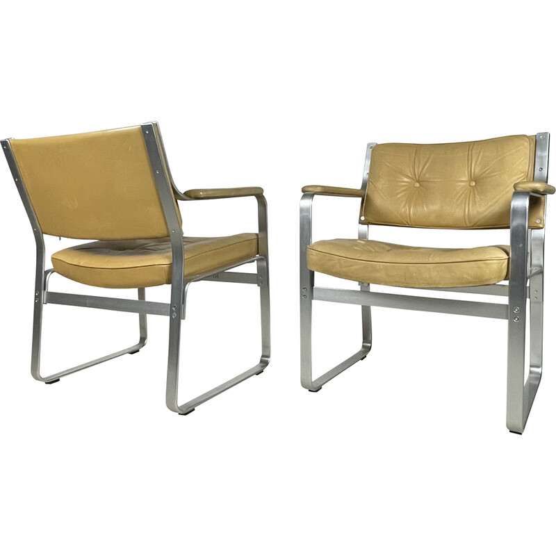 Paire de fauteuils vintage par Karl-Erik Ekselius pour Joc Vetlanda, Suède 1960