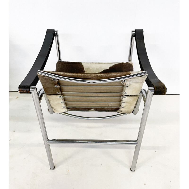Paar Lc1-Sessel aus der Mitte des Jahrhunderts von Le Corbusier, Pierre Jeanneret und Charlotte Perriand, 1960er Jahre
