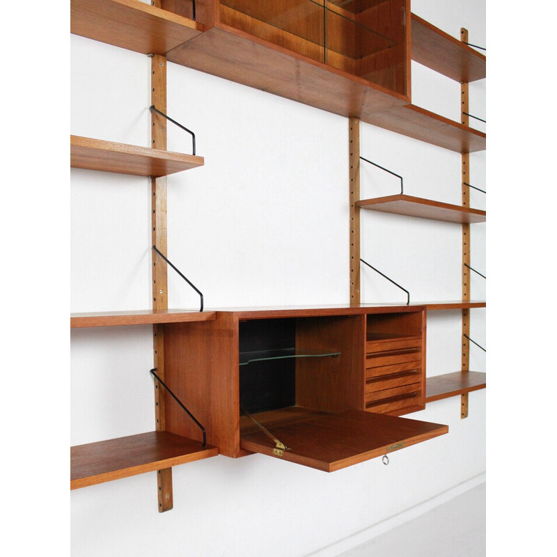 Mueble modular vintage de Poul Cadovius para Cado, Dinamarca Años 60