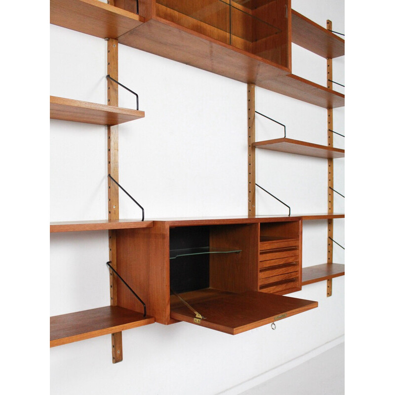 Vintage modular wall unit by Poul Cadovius for Cado, Denmark 1960s