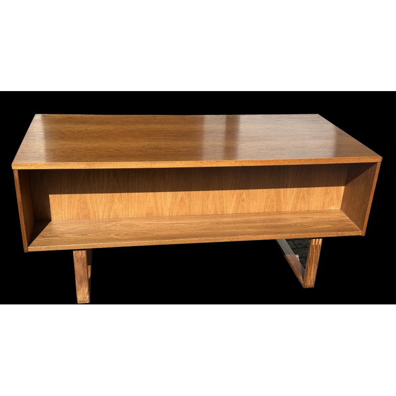 Vintage oakwood desk by Henning Jensen and Torben Valeur