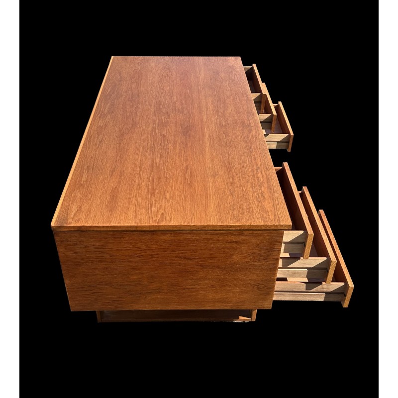 Bureau vintage en bois de chêne par Henning Jensen et Torben Valeur
