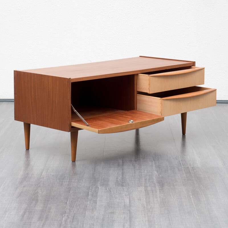 Bicoloured chest of drawers in teak - 1960s