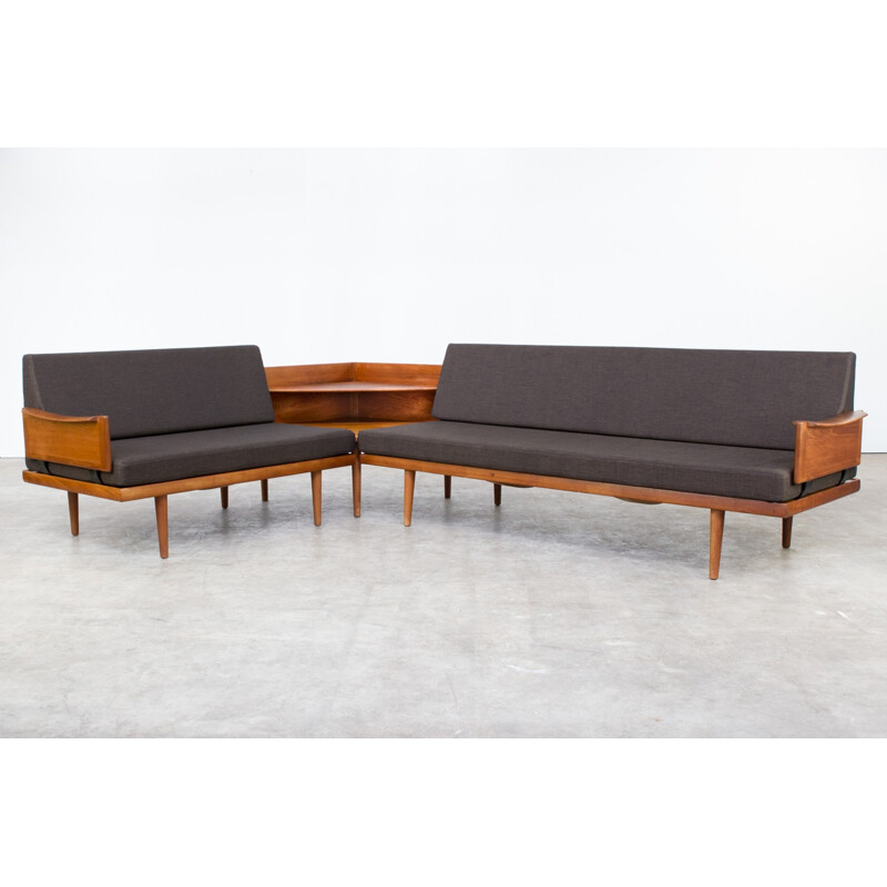 Sofa set corner table by Edvard & Tove Kindt Larsen for Gustav Bahus - 1960s