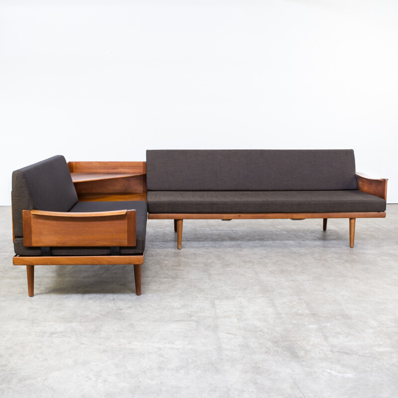 Sofa set corner table by Edvard & Tove Kindt Larsen for Gustav Bahus - 1960s