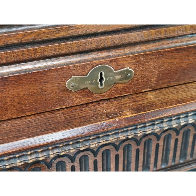 Vintage oak desk by Angus, William and Co of London, 1900