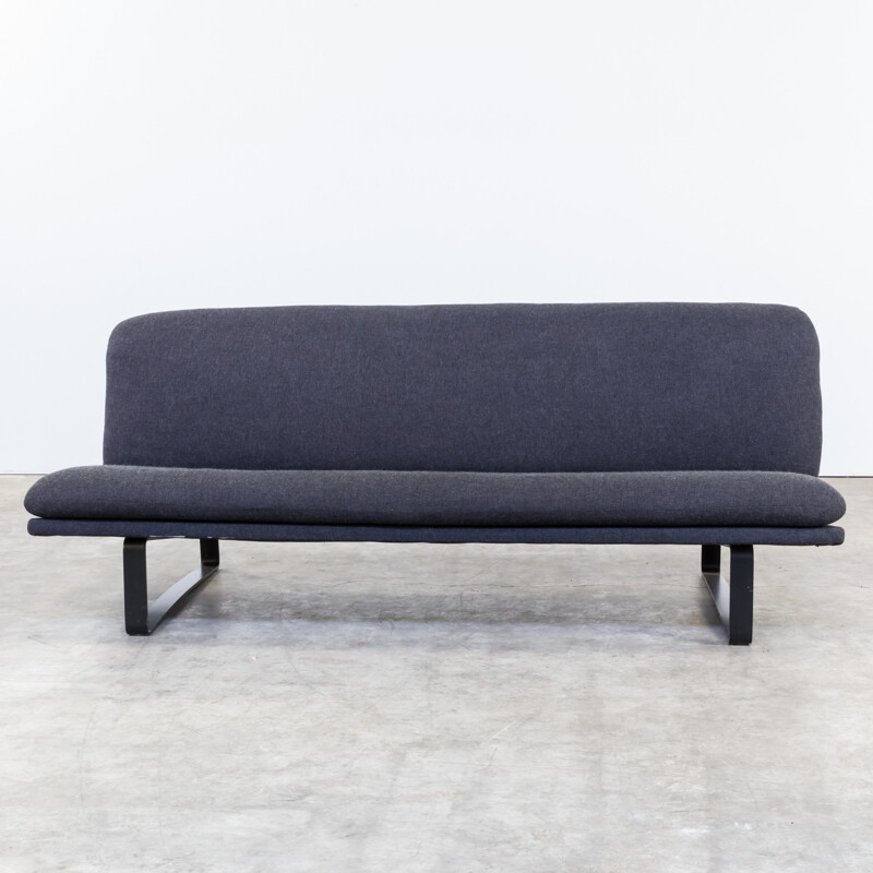 683 grey woolen by Kho Liang Ie sofa for Artifort - 1960s