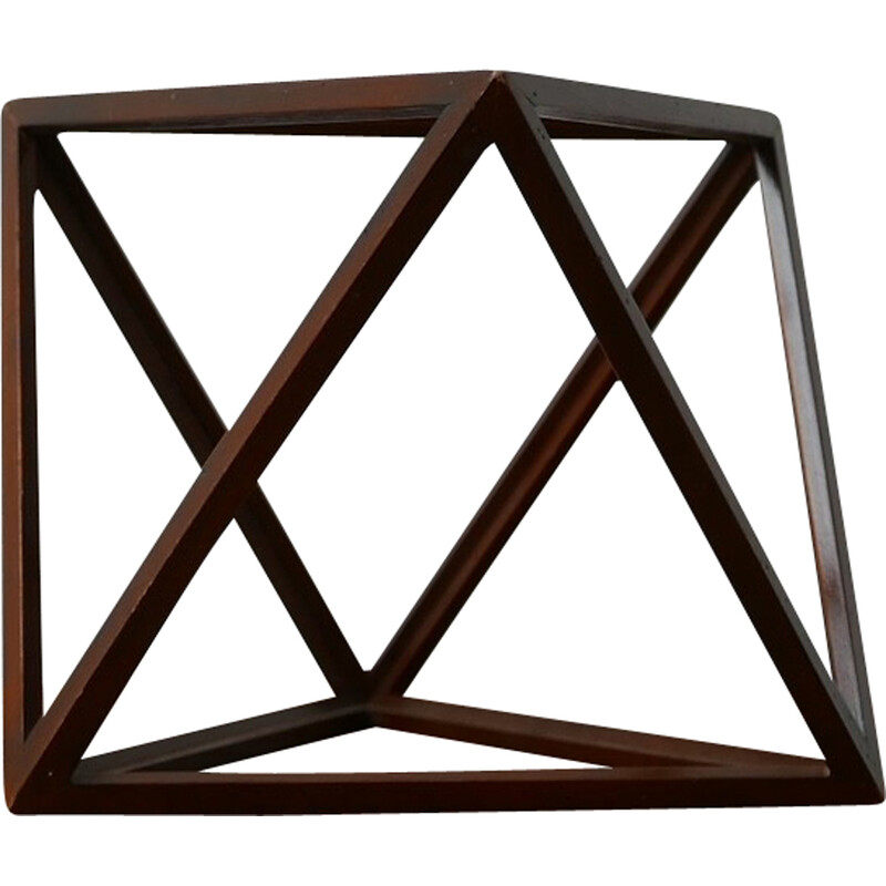 Geometrisch houten object, 1970.