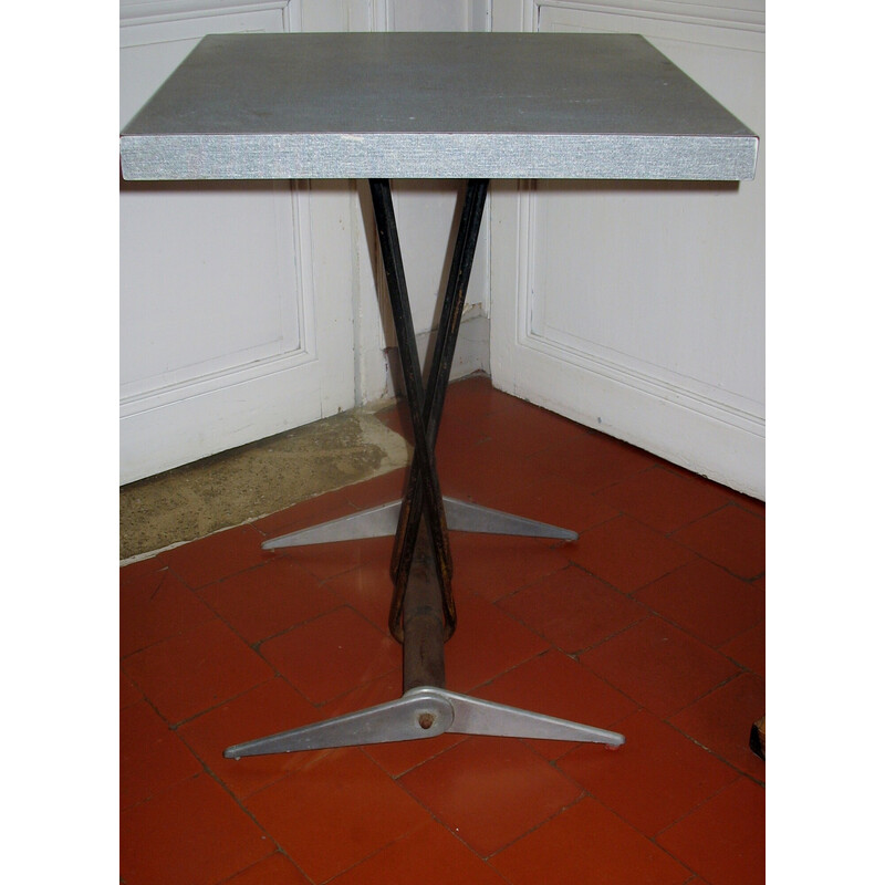 Vintage refreshment table by Jean Prouvé for the Doncourt-les-Conflans flying club