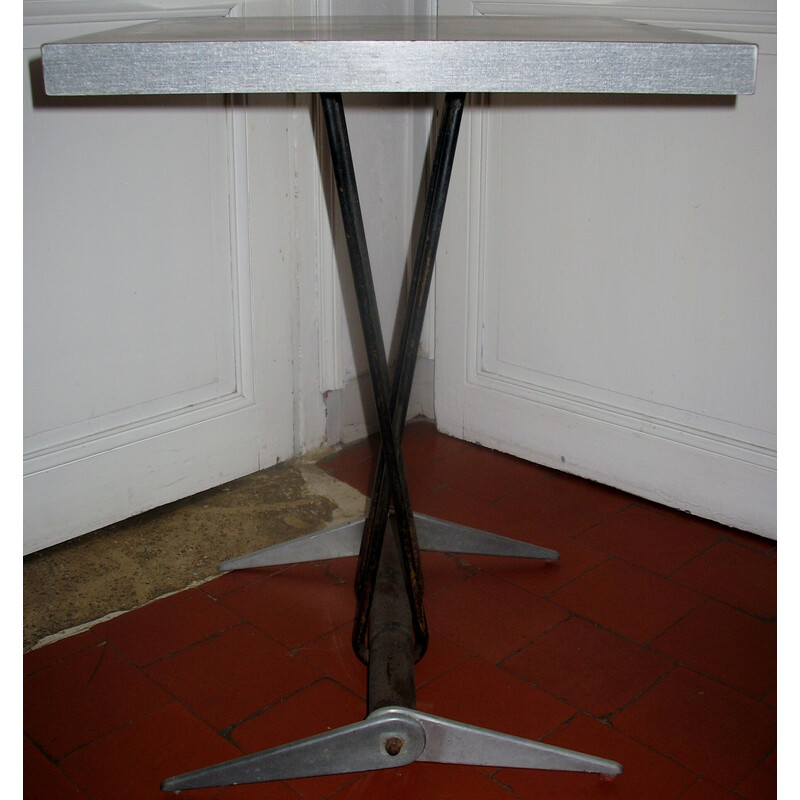 Vintage refreshment table by Jean Prouvé for the Doncourt-les-Conflans flying club