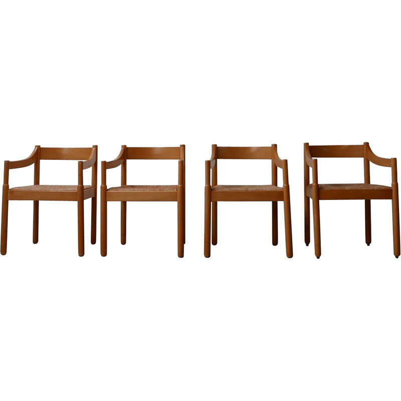 Set van 4 Italiaanse vintage Carimate fauteuils, 1960