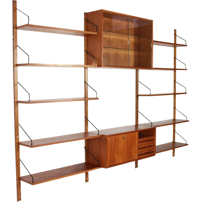 Vintage modular wall unit by Poul Cadovius for Cado, Denmark 1960s